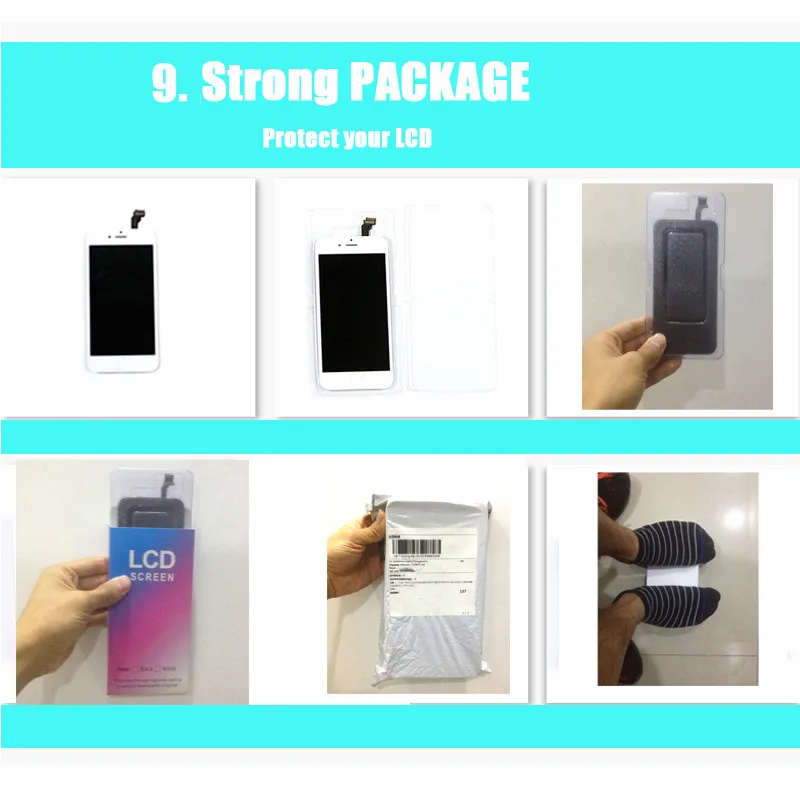 LCD Screen Replacement for Apple iPhone6 for iPhone6S Black White on the 6 6S with Repair Tool