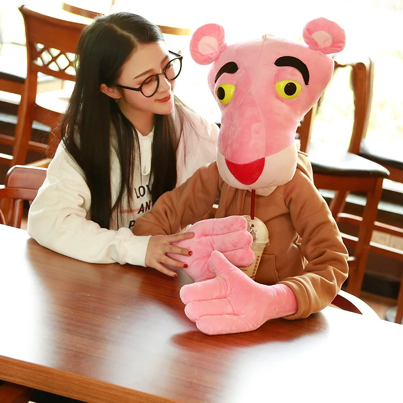 High Quality Big Size Baby Toys Plaything Cute Naughty Pink Panther Plush Stuffed Doll Toy Home Decor Kawaii Xtmas Gift 55-145CM