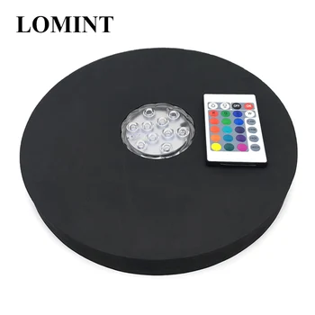 LOMINT EVA Sponge Hookah MAT With LED Light Show Remote Control Black SHISHA Glass Bottle Base Chicha Accessories Large Small