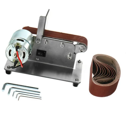 

Mini Electric Belt Sander Grinder Polishing Machine Sanding Belt Sharpener DIY new arrival Polishing Machine