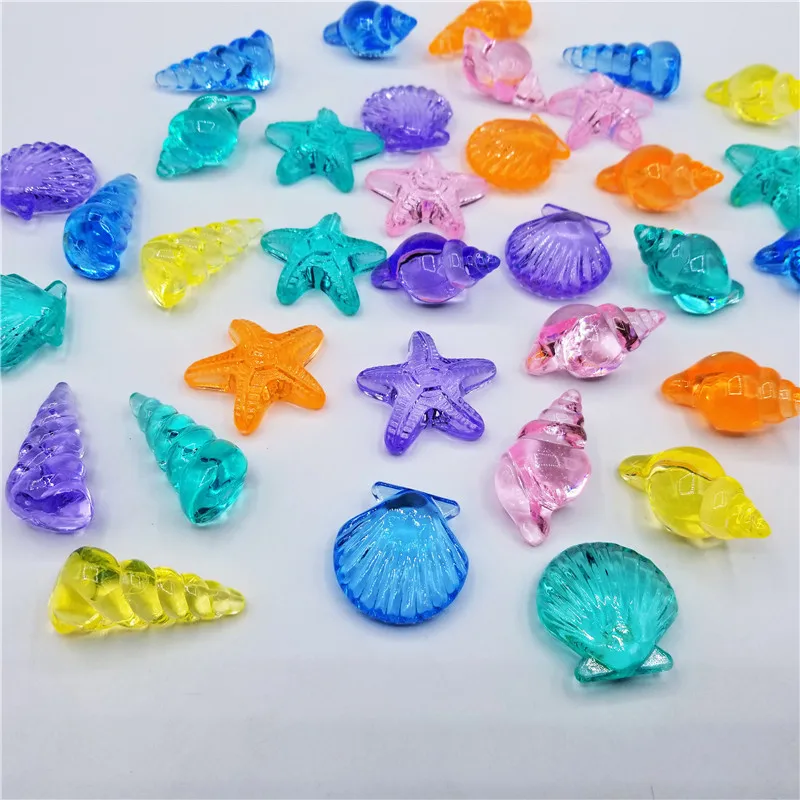 

Transparent Colorful Cute Simulation Toy Conch Starfish Dolphin Plane Kid ChildrenPopular Toy Birthday Gift Party Favors