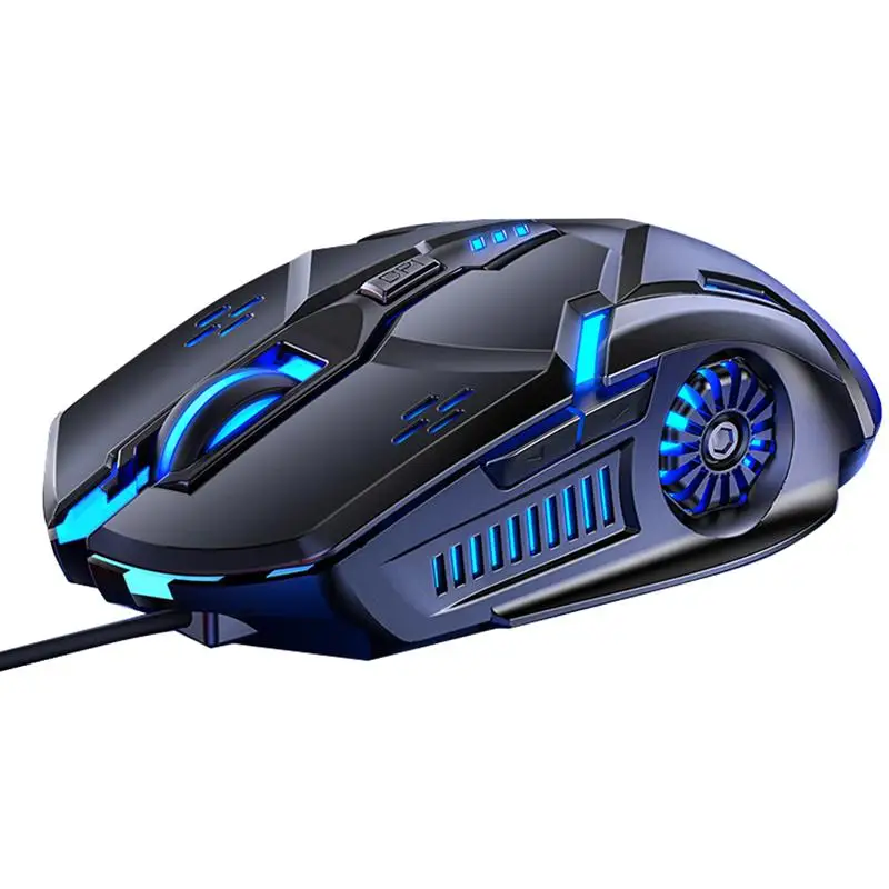 Pro Gaming Mouse 3200DPI Silent Optical LED USB Wired Computer Notebook Game Mice for Gamer Home Office | Компьютеры и офис