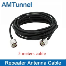 Câble répéteur coaxial, câble d'antenne de 5m 50-3 avec connecteur n-mâle à N mâle, rallonge