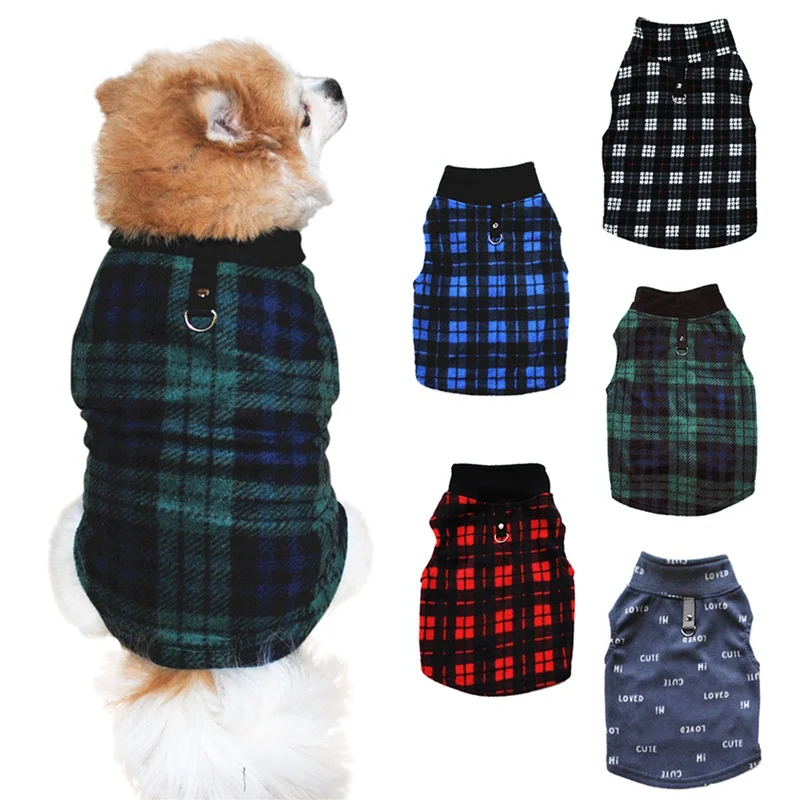 Зимняя одежда для собак теплый флисовый жилет для маленький щенок кошка ветрозащитная куртка для чихуахуа питомец одежда xs-xxxl