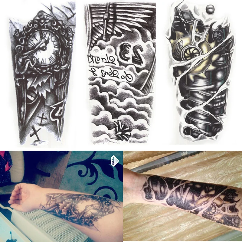 12 шт. водостойкая татуировка для тела рук и ног|tatoo large|tattoo stickerarms legs |