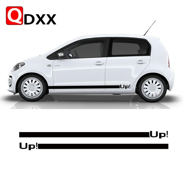 Car Door Side Skirt Stickers For Volkswagen UP E-UP 3-5 doors Both Side  Sport Stripes Racing Styling Auto Body Decor Accessories - AliExpress