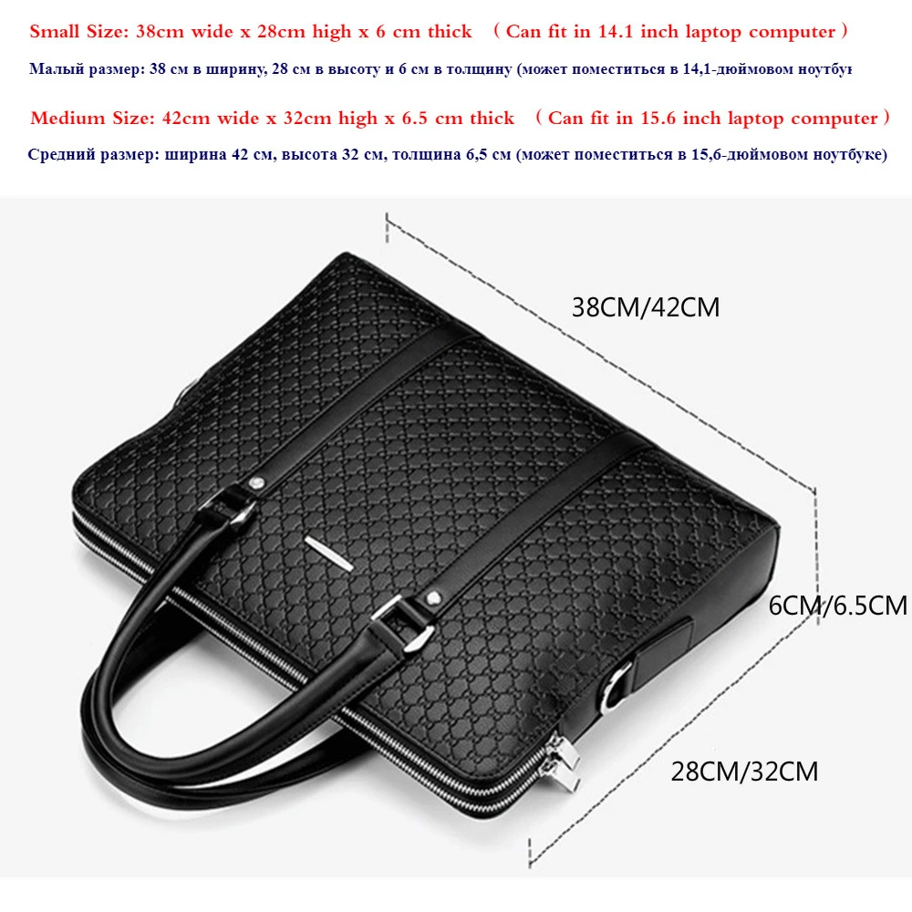 2022 Casual Man Shoulder Bag New Double Layers Men Leather Business Briefcase Messenger Bag Male Laptops Handbags Men's Travel