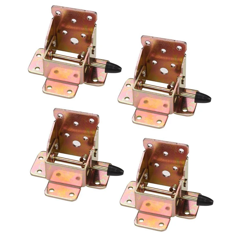 

Promotion! 4Pcs/set Iron Locking Folding Table Chair Leg Brackets Hinges for Home Furniture Leg Folding Hinge Bracket Hardware T