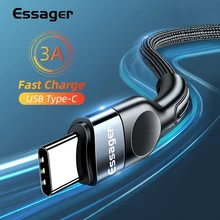 Essager USB Type C câble chargeur de charge rapide pour Samsung Xiaomi USB-C USB C données fil cordon téléphone portable USBC type-c câble 2m
