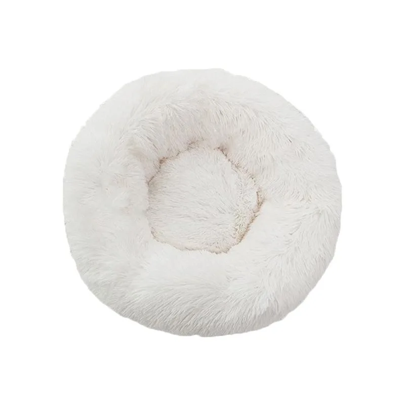 Длинные Плюшевые Теплые кошки кровать гнездо питомник Большой Собака Mattrss отдых диван подушка XL/XXL/XXXL/4XL/5XL - Цвет: white