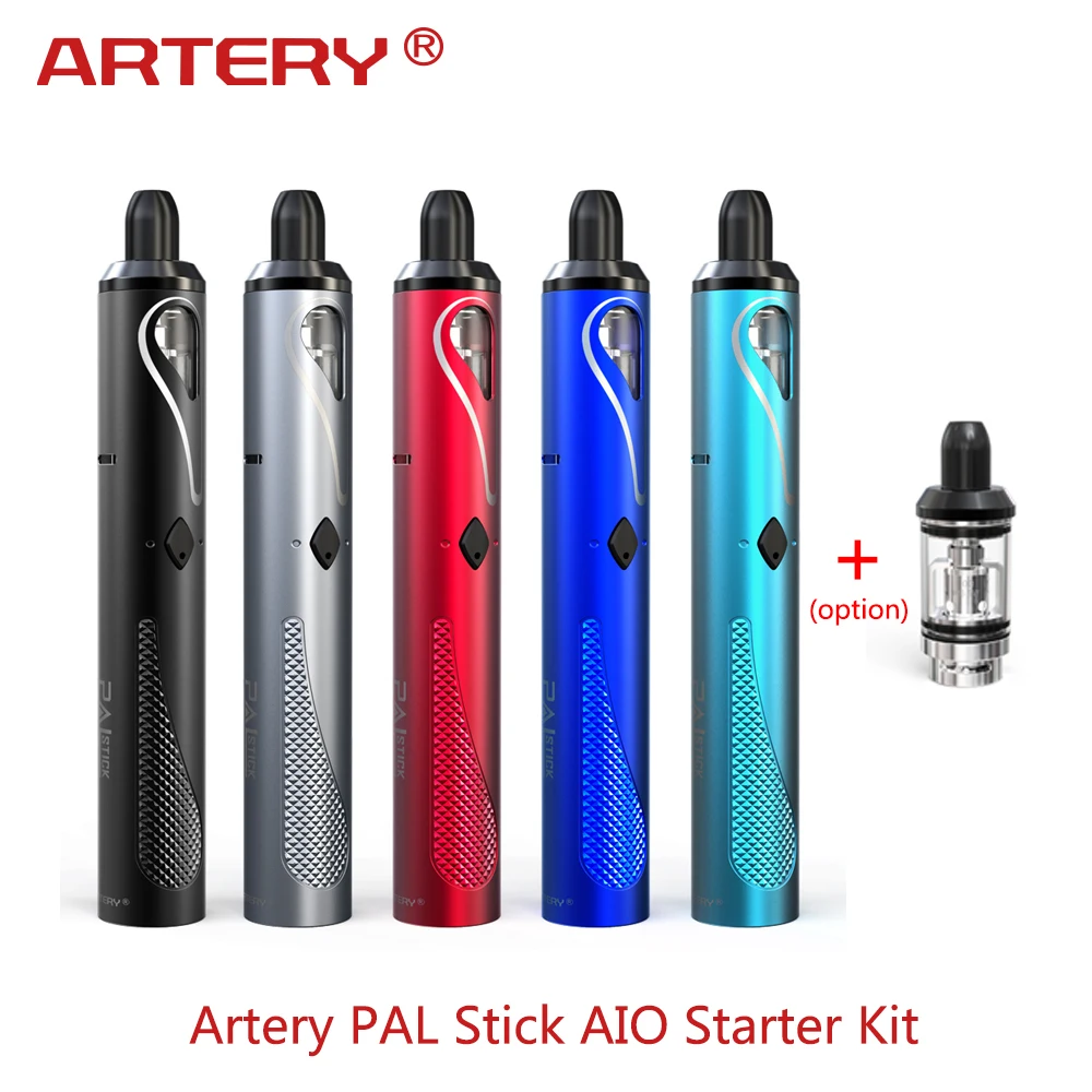 

Original Artery PAL Stick AIO Kit with 750mAh Battery 1.6ml 1.0ohm Coil Atomizer Tank E-cig Vape Kit VS PAL II Coil Pen kit