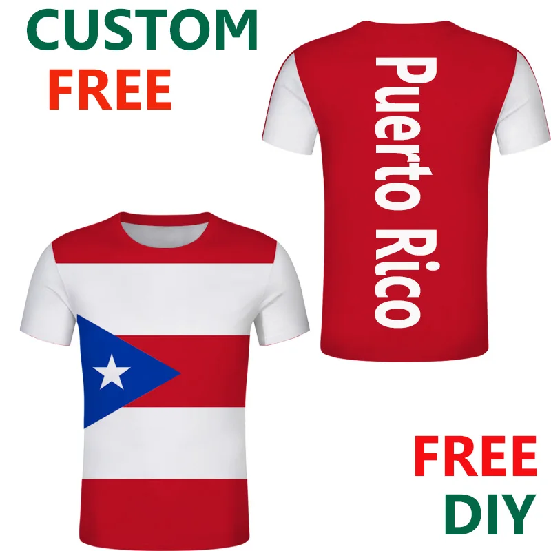 erindringsmønter Gøre husarbejde indbildskhed Puerto Rico Summer Custom Men Sport tshirts 3D Print DIY Emblem USA Tee  Shirts Customize PR Country Name Logo Spanish shirt|T-Shirts| - AliExpress