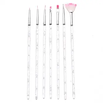

Nail Brush Rhinestone Acrylic Pen Carving Nail Art Tips Liner UV Gel Manicure Accessories Tool Set Painting Gel Tool DROP SHIP