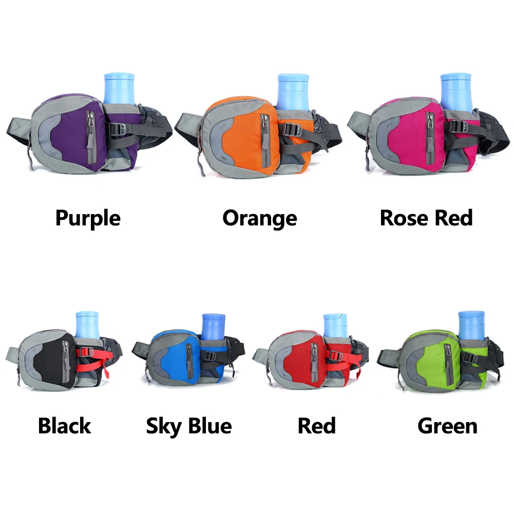 Bottle Holder Wear Resistant Waist Bag Lightweight Adjustable Straps Breathable Soft Washable Climbing Sweatproof Outdoor Sports