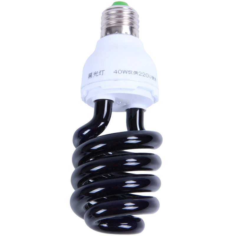 E27 40 Вт УФ ультрафиолетовые люминесцентные черный светильник CFL светильник лампа 220 В Форма: спираль мощность напряжение: 40 Вт 220 В