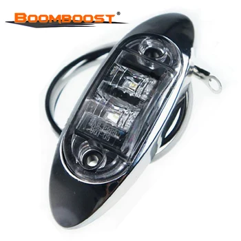 

Chrome Plated Pointed LED Marker Trail Lights 10PCS Highlight Sliver Plated Lampholders Trucks Dedicated Red Yellow White