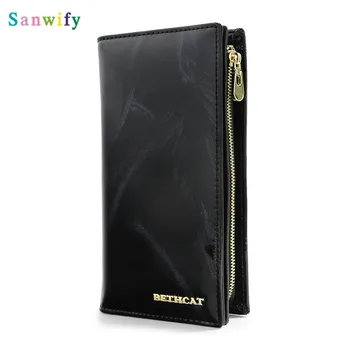 

Cat Genuine Leather Women's Wallet Female Clutch Wallets Id Card Holder Luxury Long Lady Purse Coin Purses Women Money Bag