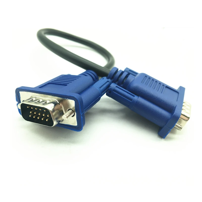 VGA Cable Male to Male Braided Shielding High Premium HDTV VGA computer tv display signal short cable 0.3m/0.5m 30cm 50cm vga cable adapter vga cable