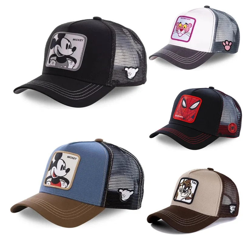 Новый бренд аниме мультфильм Микки Дональд Дак Snapback хлопок Бейсболка Мужчины