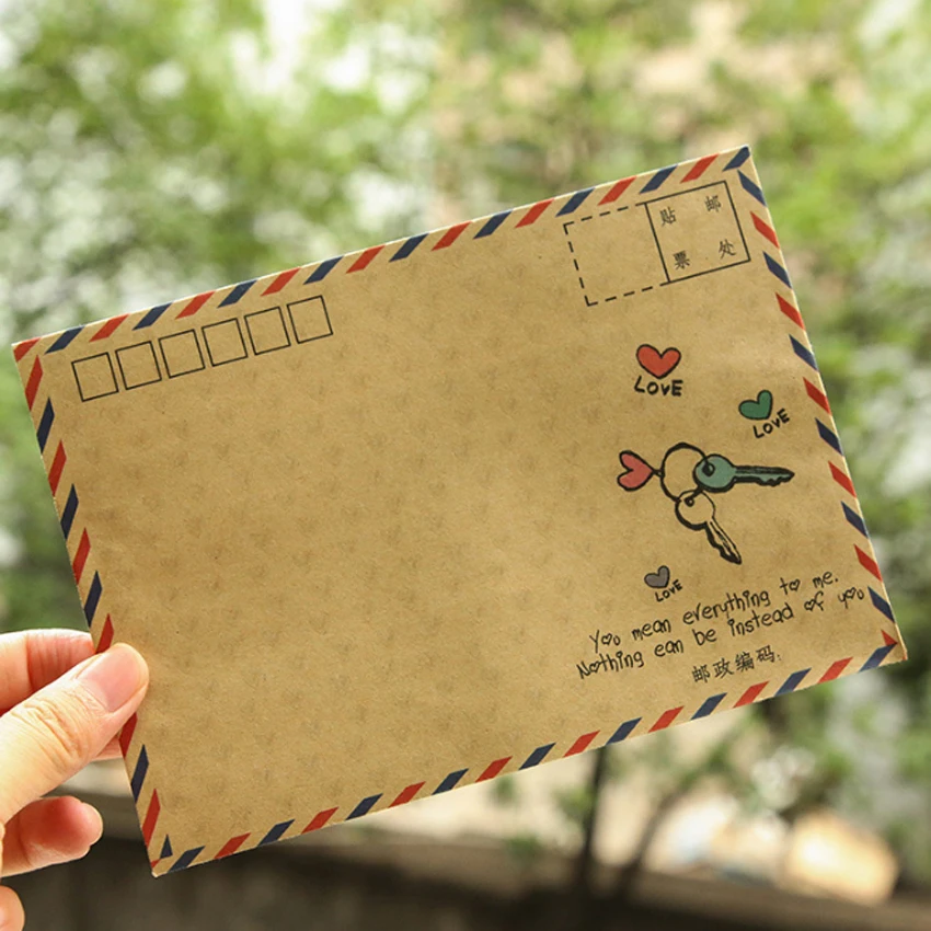 120 шт./лот Ретро B6 большой конверт открытка письмо канцелярские бумаги школьные офисные подарки крафт-конверты
