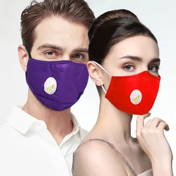 

1pc Adult Cotton Reusable Mouth Cover One Size Windproof Foggy Haze Pollution Dust Proof Face Mask Ear Loops Are Easy To Adjust