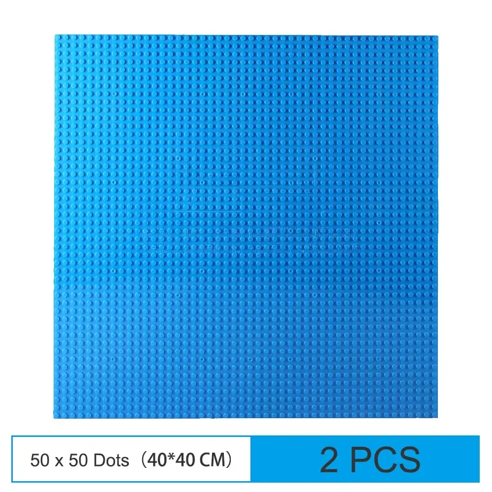 2PCS Blue 32*32 красочные опорные пластины Мини фигурки Дисплей Стенд стены DIY MOC базовые пластины набор аксессуаров строительные блоки игрушки подарки для детей - Цвет: 2PCS Blue