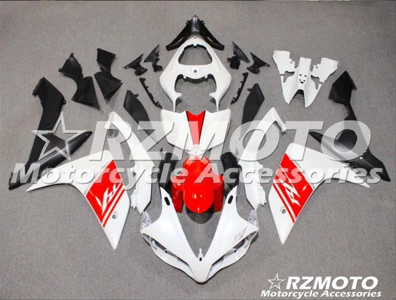 same photo show 4Gifts New ABS Mold motorcycle Fairings Fit For Yamaha YZF-1000-R1 2007 2008 07 08 Fairing bodywork set custom red white - Цвет: same photo show