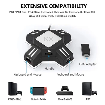 

NEW Keyboard Mouse Adapter Gamepad Controller Converter For PS4 PS3 Xbox One Nintendo Switch FPS Game Accessories For Switch