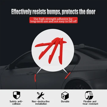 

4x Car Door Anti-collision Strip Guard Sticker For Skoda Octavia 2 A7 A5 A4 Vrs Fabia 2 1 Rapid Yeti Superb 3 Felicia Citigo RS