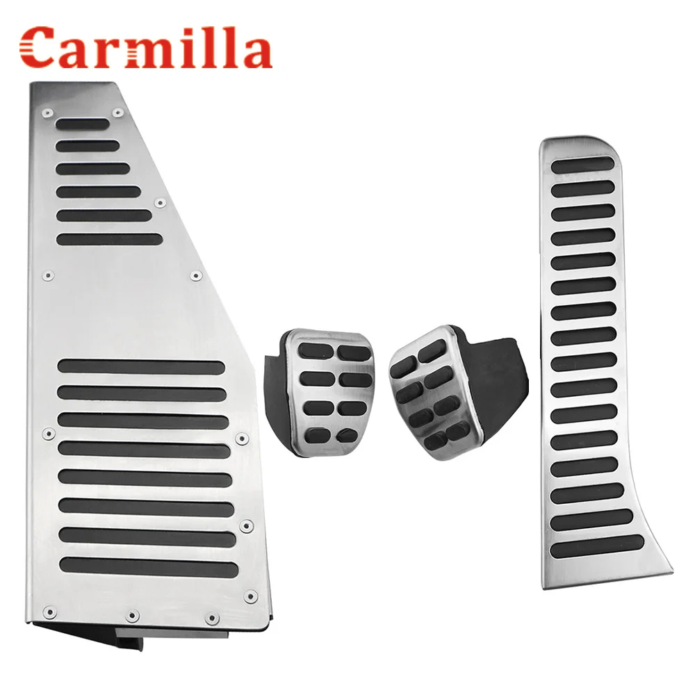 Автомобильные педали Carmilla RHD LHD Защитные чехлы для педалей VW Golf 5 6 CC Passat B6 B7 Tiguan