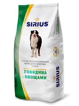 

Sirius beef with vegetables for dogs 15 kg