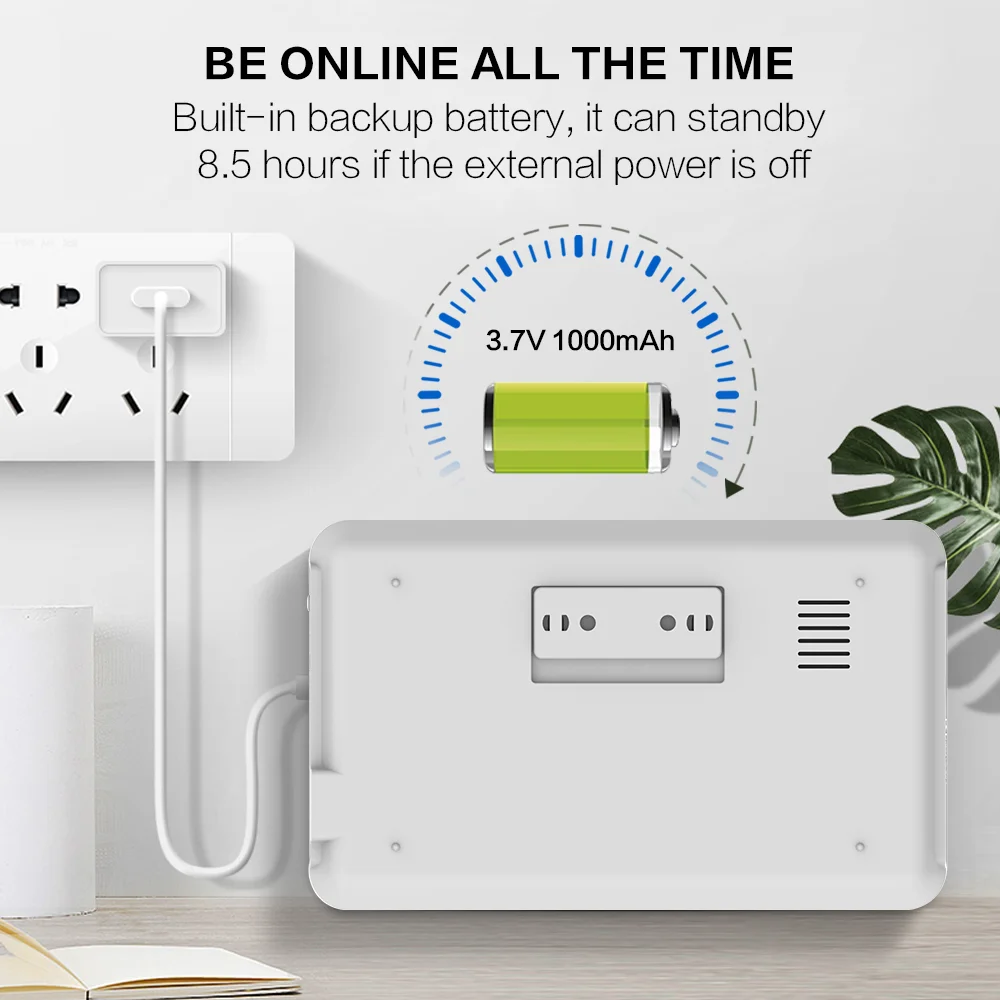 TUYA Alarm System Wireless Home Alarm WIFI Security Alarms For Home GSM Burglar Anti APP Remote Control Works With Alexa security system security alarm wireless alarm
