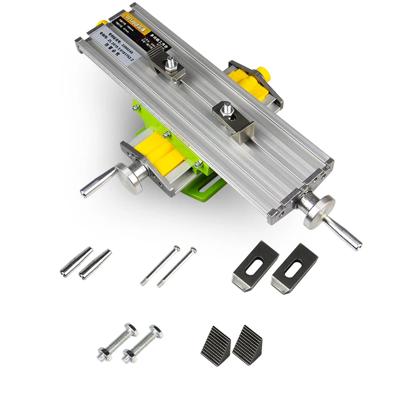 Мини Многофункциональный Рабочий стол XY 2 оси поперечная горка мини-презиционная фрезерная зачистная машина скамейка дрель винтовые тиски