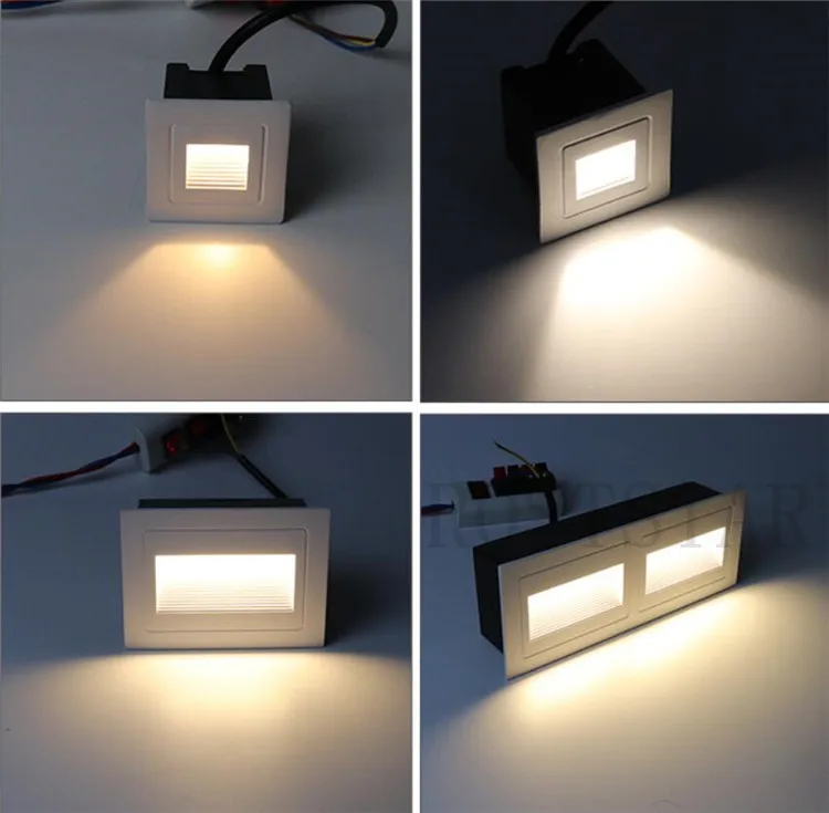 Description Picture 6 of itemOutdoor 10W Warm White LED Step Light Waterproof Stair Light Wall Embedded Underground Lamp Lighting Deck Footlight 85-265V IP67