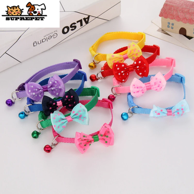 Ошейник для собак SUPREPET ошейник кошек с бантом бабочкой и колокольчиком