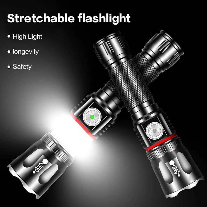 

BRELONG High-Power Mini Flashlight LED Waterproof Keychain Carry Outdoor Camping Tactical Flashlight Light