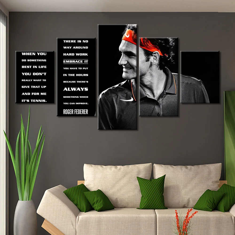Картина на холсте Роджер Федерер плакат домашний декор настенные художественные плакаты и принты декоративная картина