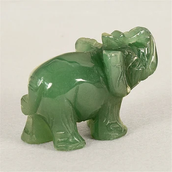 

High-Quality Traditional Jade Elephant Animal shape Decoration Desk Ornaments Gift Home Office Shop Car Decoration
