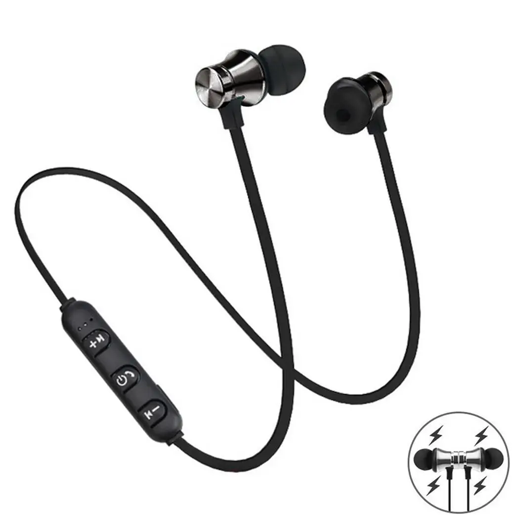 Магнитные всасывающие спортивные bluetooth-наушники беспроводные стерео наушники для прослушивания музыки бинауральные наушники-вкладыши гарнитура с лентой на шею с микрофоном