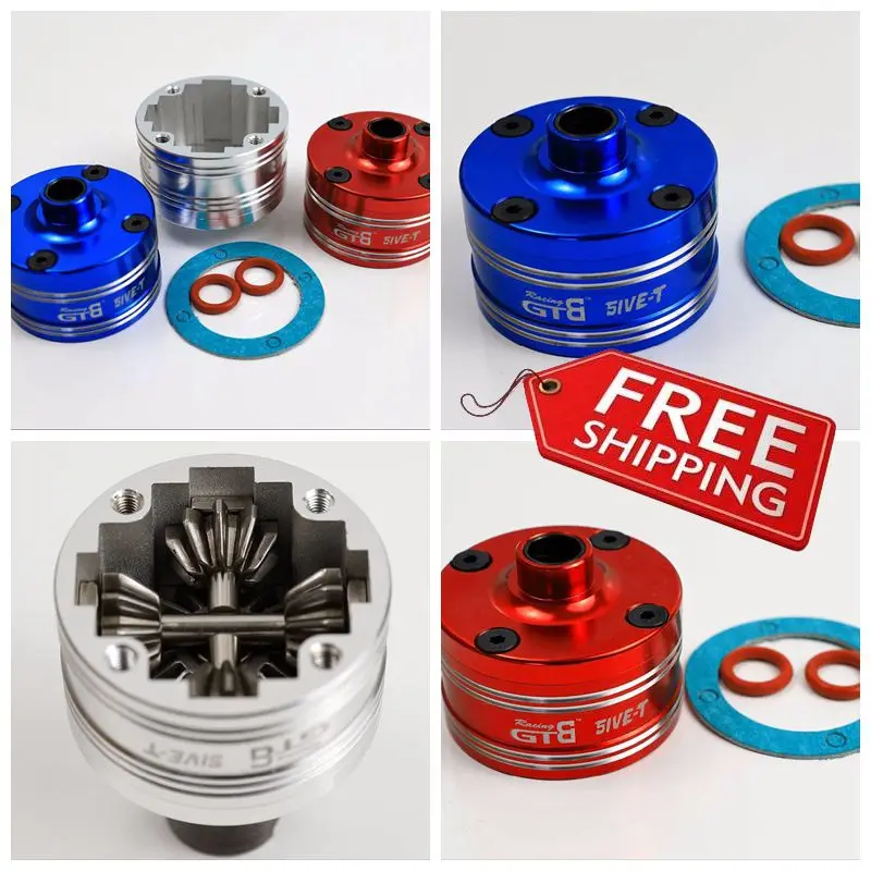 GTB CNC усиленный чехол из сплава Diff Gear House Mount Front/Mid/Rear 1 pc для LOSI 5IVE T V1.0 V2.0 Rovan LT DTT 1/5 RC