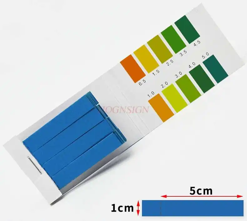 정밀 시험지 0.5-5.0pH 타액 소변 태아액 식수 산-염기 시험지 화학 실험 소모품