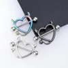 1 Pair 14G Stainless steel Breast Piercing Jewelry Heart Nipple Piercing Bar Nipple Rings Shield Cover Barbell Sexy Piercings ► Photo 1/6