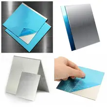 10 peças de 7075 placa de alumínio 1mm * 100mm * 100mm placa de alumínio corte a laser cnc quadro placa de metal com filme