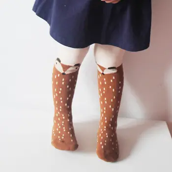 

Baby Kids Girls Cotton Fox Tights Socks Stockings Pants Hosiery Pantyhose Socks 1-5 Years