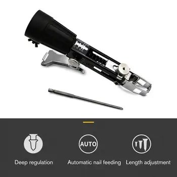 

2019 New Automatic Screw Spike Chain Nail Gun Adapter For Electric Drill Woodworking Tool Cordless Power Drill Attachment Kit