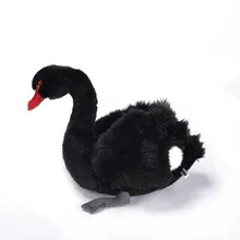 Имитация животных, плюшевая игрушка, Белый лебедь, Черный лебедь, плюшевая кукла, отправка детям, подруге, подарок на праздник