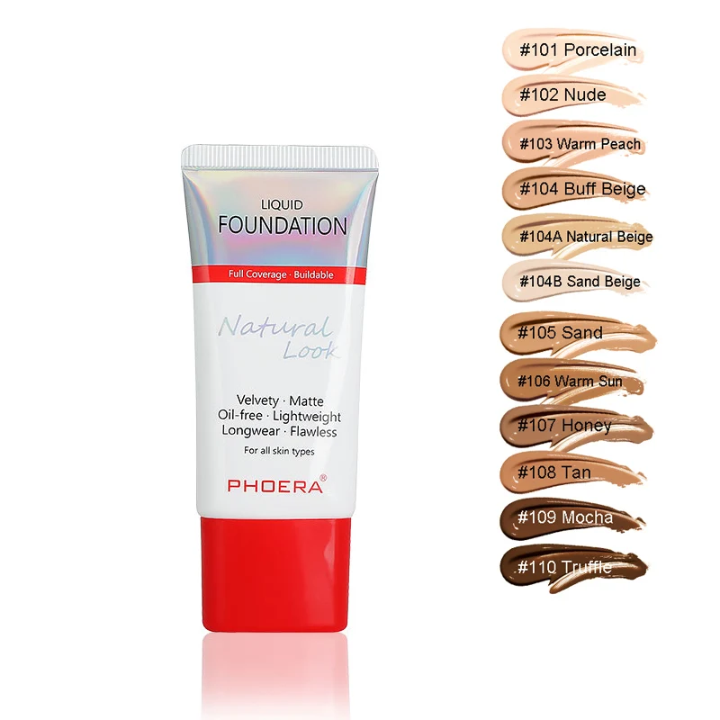 

30ml Soft Matte Liquid Foundation Long lasting Oil Control Cream 24 Hours Whitening Foundation Full Cover Concealer Makeup TSLM2