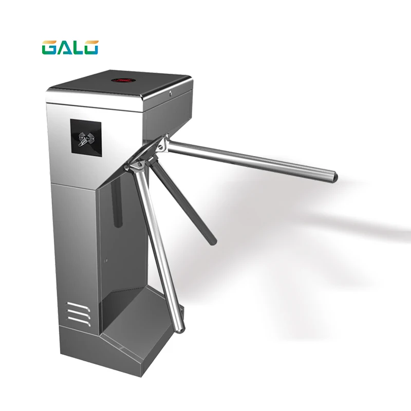 US $411.84 Turnstile Atuo Gate stainless steel waist high tripod turnstile gate for pedestrian access control with LED indicator