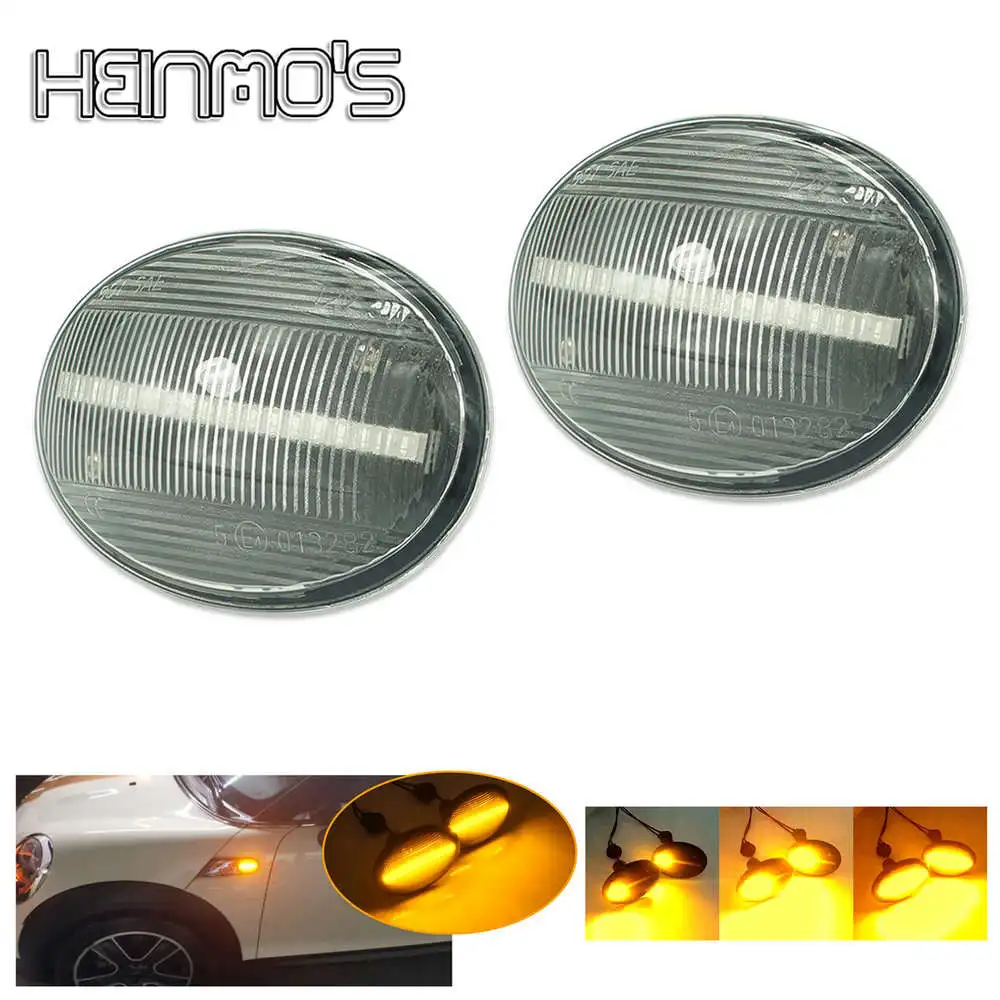 For Mini Cooper R55 R56 R57 LED Side Marker Dynamic Indicator For Mini Cooper R58 R59 CL-R56-LSM-SM Turn Signal Lamp For Mini