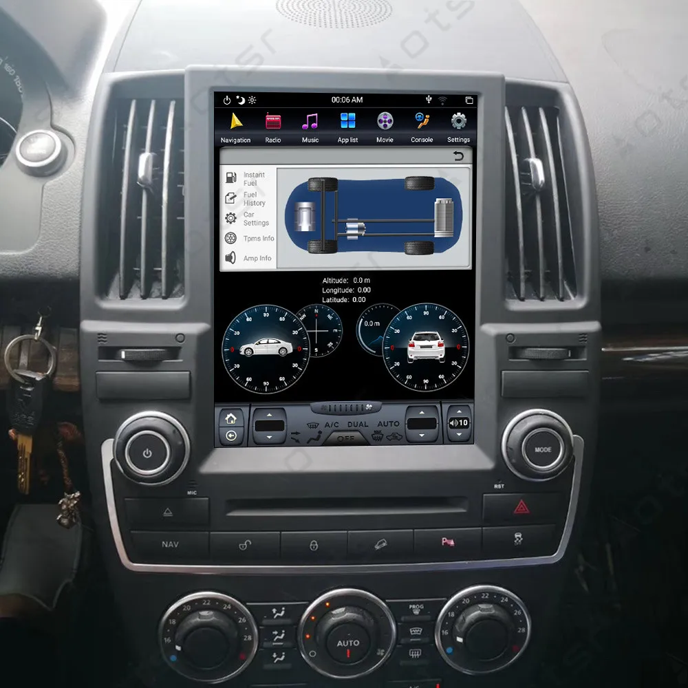 Android 8,1 новейший стиль Tesla вертикальный экран Автомобильный gps навигатор для Land Rover freelander 2 стерео Мультимедийный плеер радио